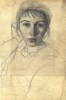  Z.Serebryakova 1884-1967 Self-Portrait, 1926 Pencil on paper, 45 x 32,5 cm