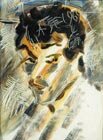  A.Zverev (1931-1986) The Self-portrait, 1969 Oil on cardboard, 44 x 32,5 cm