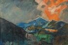  R.Falk (1888-1958) The Volcano, 1910 Oil on canvas, 50 x 79 cm