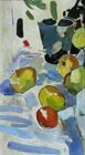 N.Rudolf (1894-1973) The Still-life with the Apples, 1910 Oil on canvas, 48 x 25,7