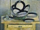  V.Veisberg (1924-1985) The Plates, 1959 Oil on canvas, 100 x 74 cm
