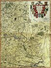 The map of the eastern part of Poland. Italy. 17th century. Copperplate engraving, watercolor. Rag paper. Off-print: 61 x 46 cm. Sheet: 71.5 x 50 cm. Compiler: Cornaro Federigo