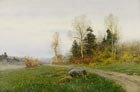  A.Pisemsky 1859-1913 The Late autumn, the 1890s Oil on canvas, 56,5 x 87